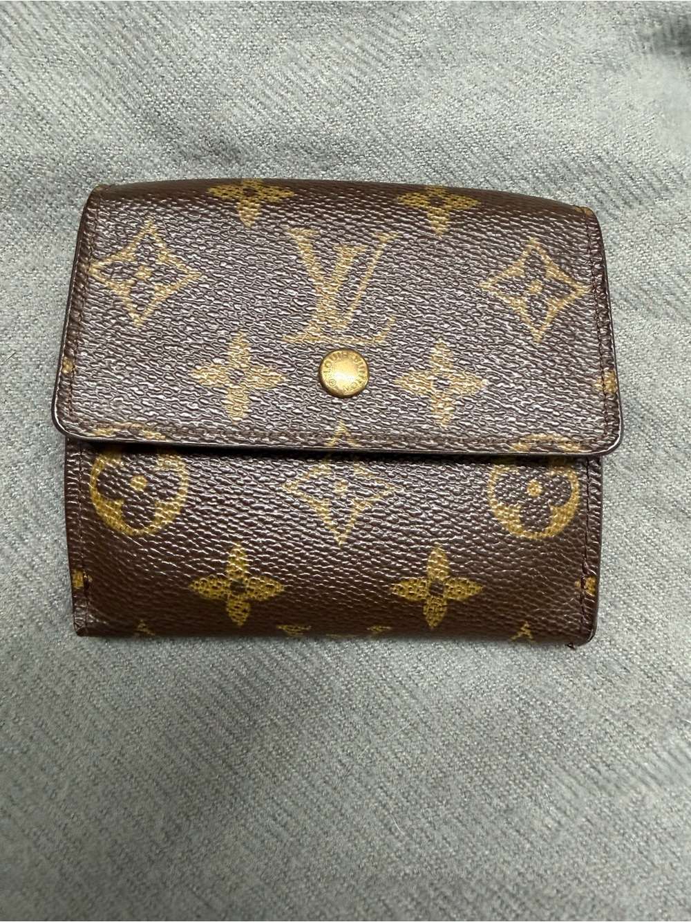 Authentic Louis Vuitton Portefeuille Elise Bi Fold Wallet Monogram Canvas